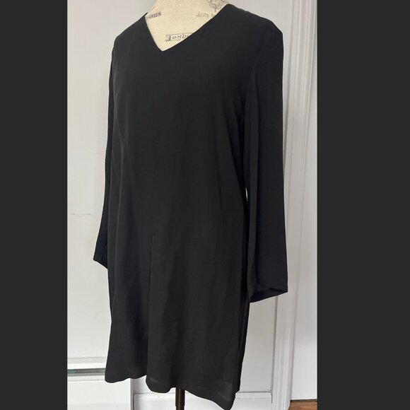 Black Silk Theory Dress - Picture 1 of 9